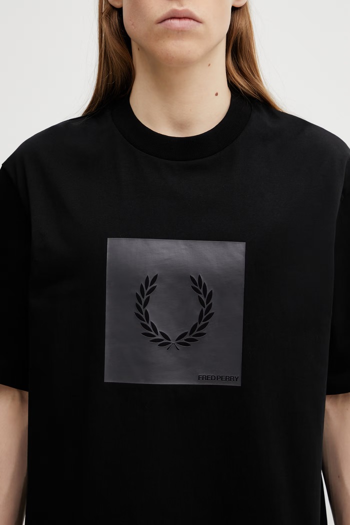 Bombažna kratka majica Fred Perry črna M2404