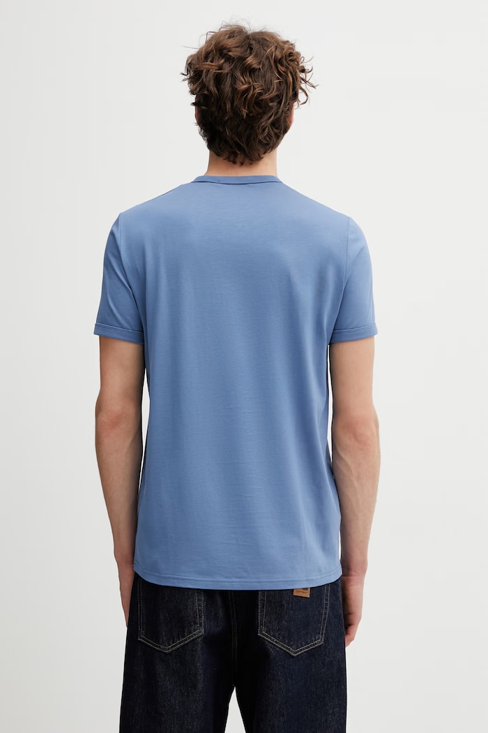 Abbigliamento Fred Perry t-shirt in cotone da uomo M3519 blu