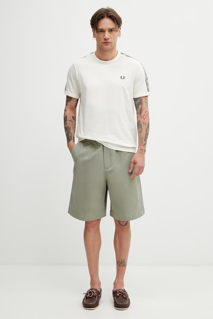 Fred Perry t-shirt in cotone da uomo M4613 beige