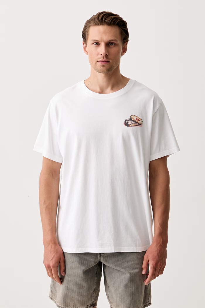 Ρούχα Levi's t-shirt ανδρικό βαμβακερό RELAXED FIT TEE 16143.2386 λευκό