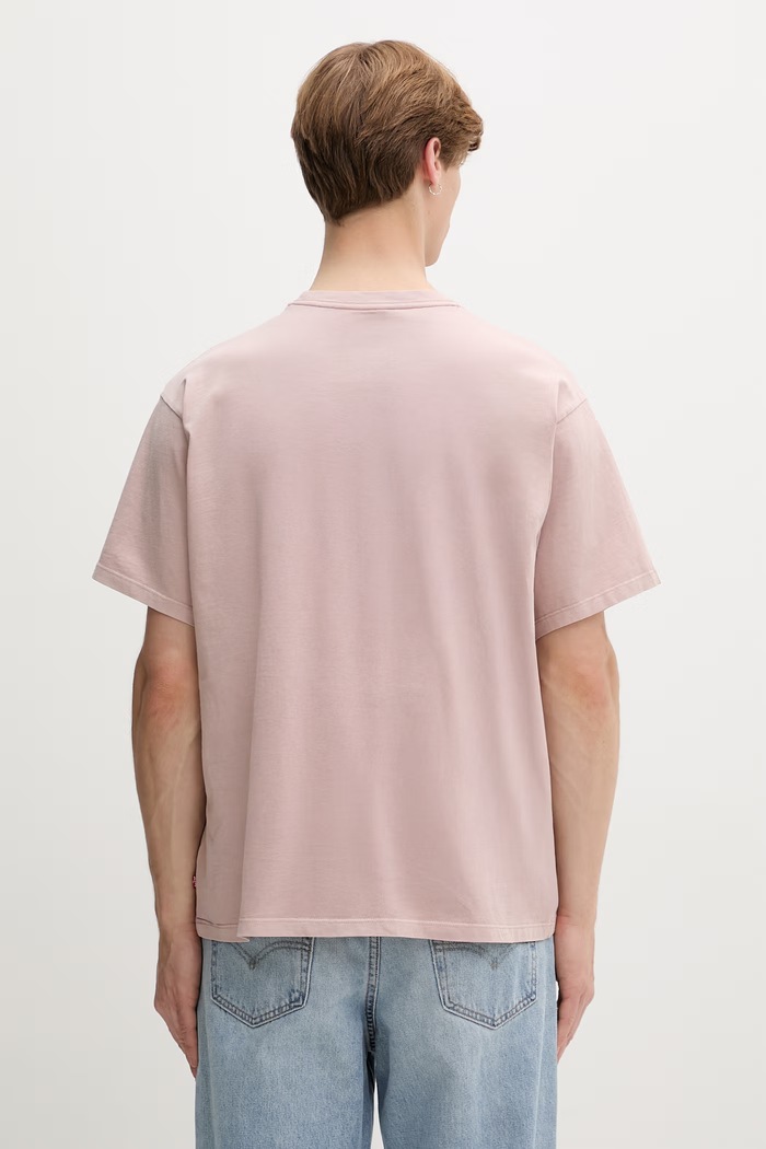 Oblačila Levi's kratka majica moška bombažna VINTAGE FIT GRAPHIC 87373.0404 roza