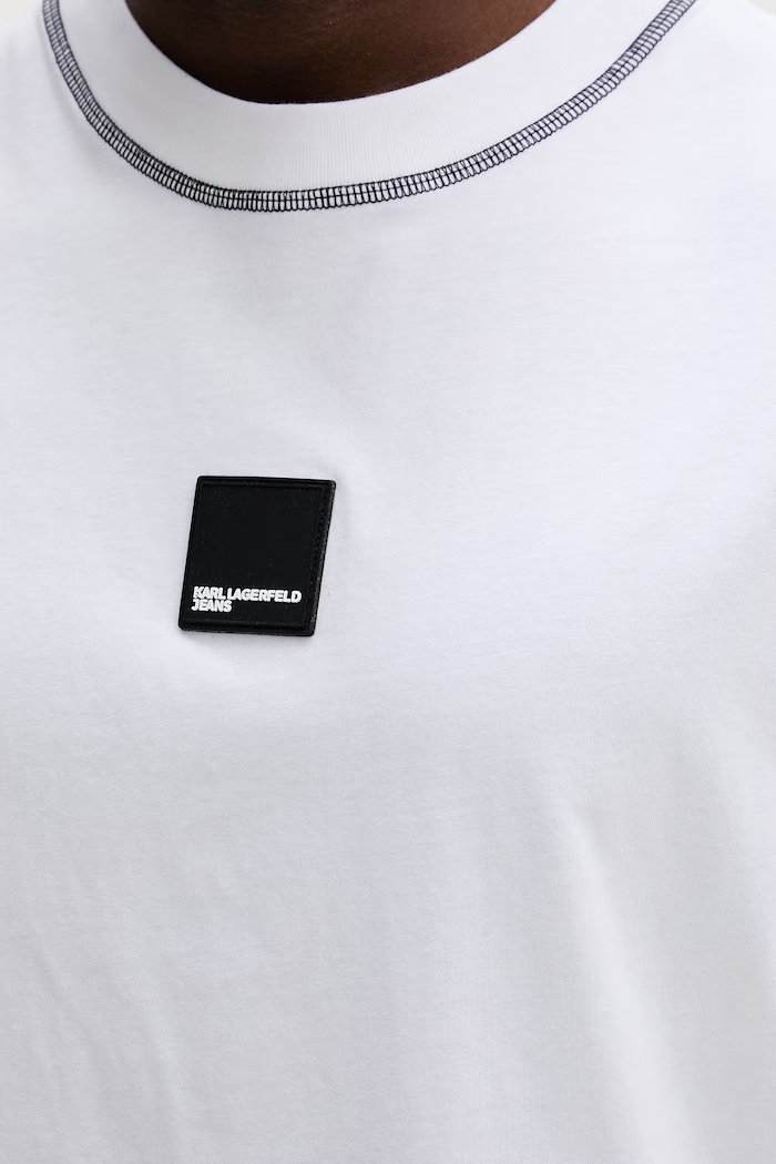 Karl Lagerfeld Jeans top pánsky bavlnený B2M17050 biela