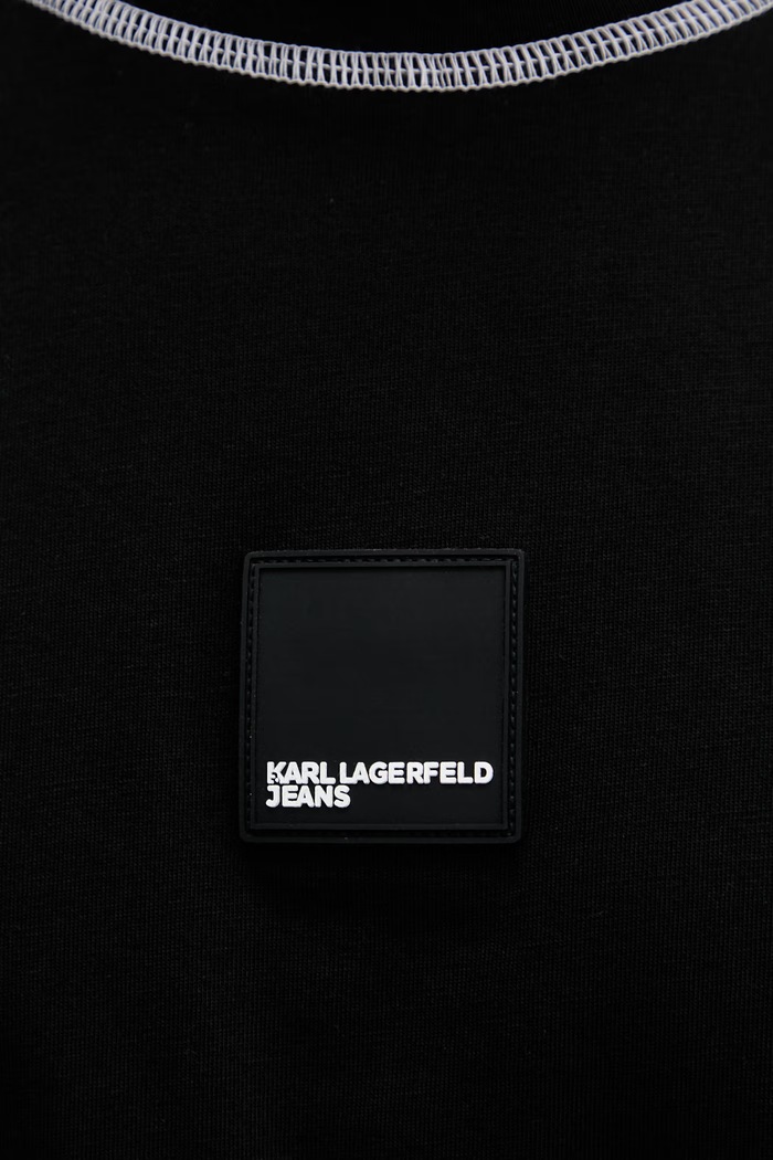 Karl Lagerfeld Jeans top pánsky bavlnený B2M17050 čierna