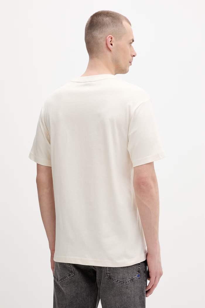 Ρούχα Ανδρικό βαμβακερό T-shirt Karl Lagerfeld Jeans B2M17053 μπεζ