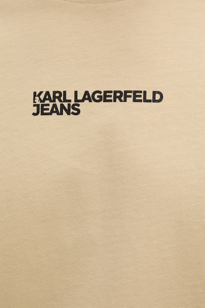 Karl Lagerfeld Jeans t-shirt ανδρικό βαμβακερό B2M17090 μπεζ