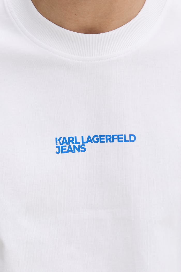 Karl Lagerfeld Jeans t-shirt Ανδρικό βαμβακερό B2M17072 λευκό