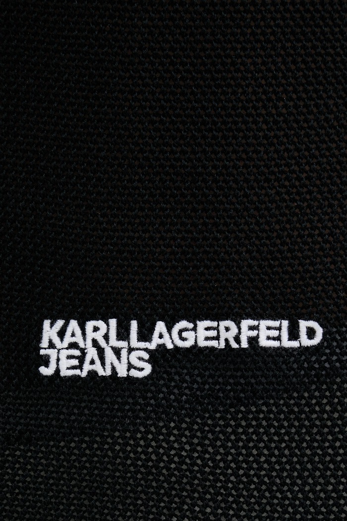 Karl Lagerfeld Jeans vesta pánská bavlněná B2M18026 černá