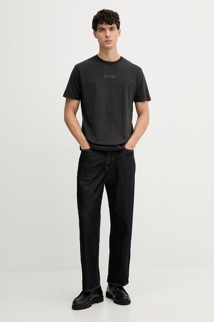 Guess Tricou bărbătesc din bumbac M6GI27.K3249 negru SS26