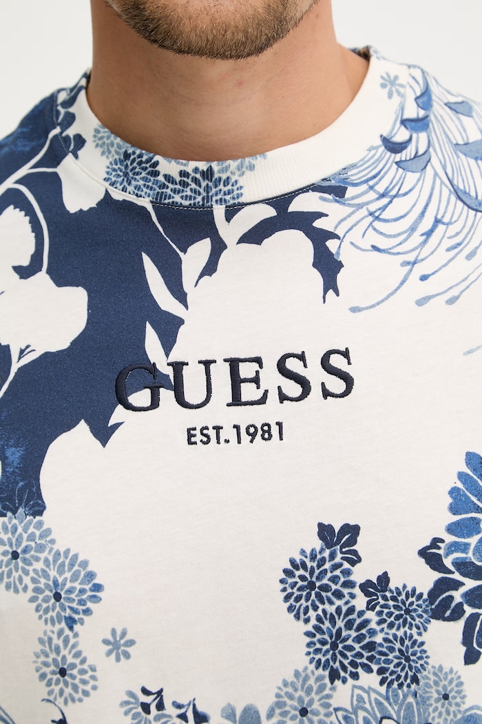 Guess tricou pentru bărbați, din bumbac M6GI03.K2830 albastru
