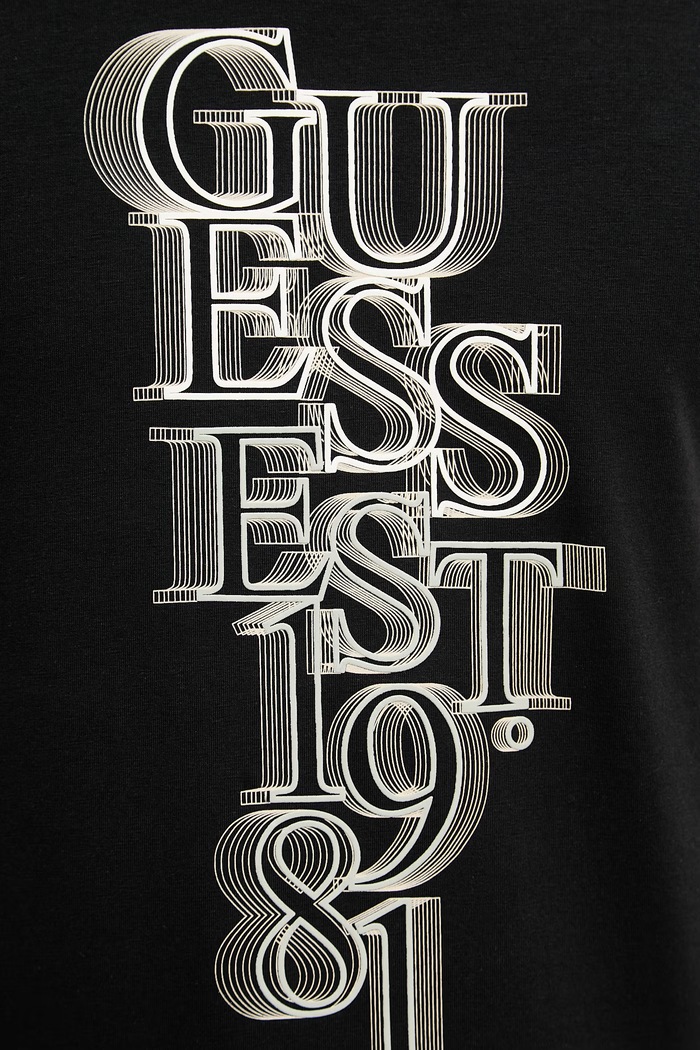 Guess pánské tričko bavlněné s elastanem M6GI10.K2991 černá