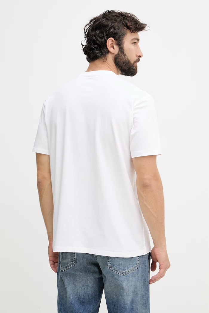 Oblečenie Guess tričko pánske s bavlnou M6GI21.K3053 biela