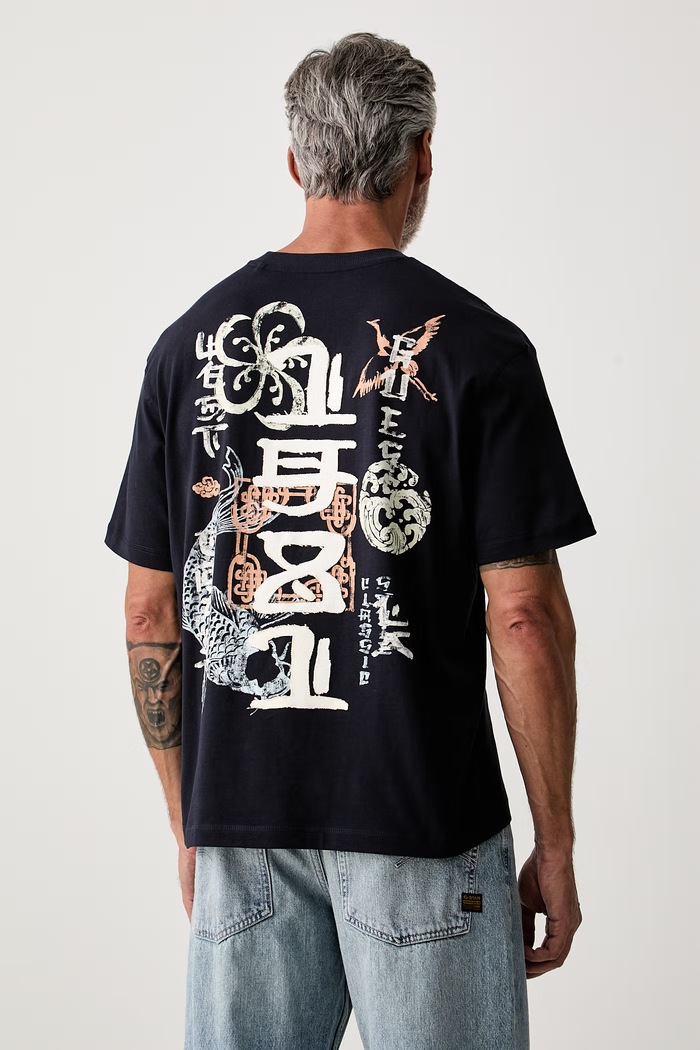 Odzież Guess T-shirt męski bawełniany M6GI13.K2995 granatowy