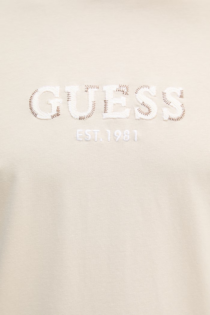 Guess základné tričko pánske bavlnené M6GI16.K3032 béžová