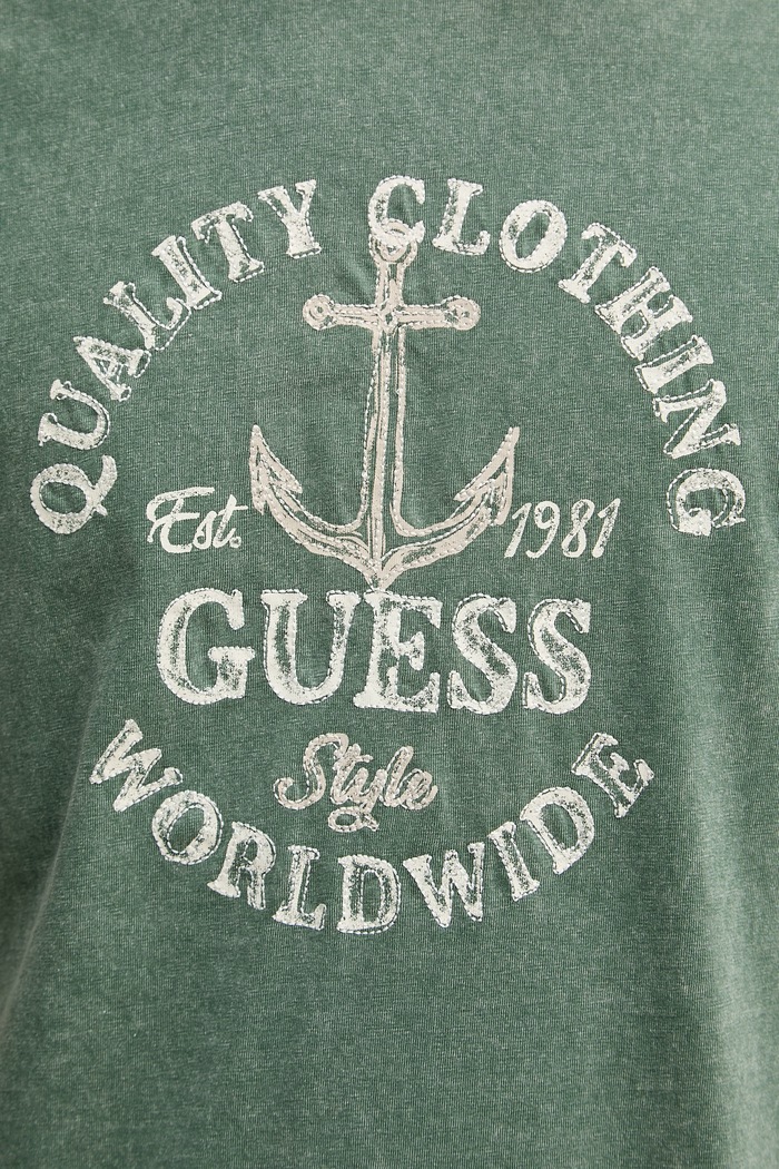 Guess moška bombažna kratka majica M6GI43.K3471 zelena
