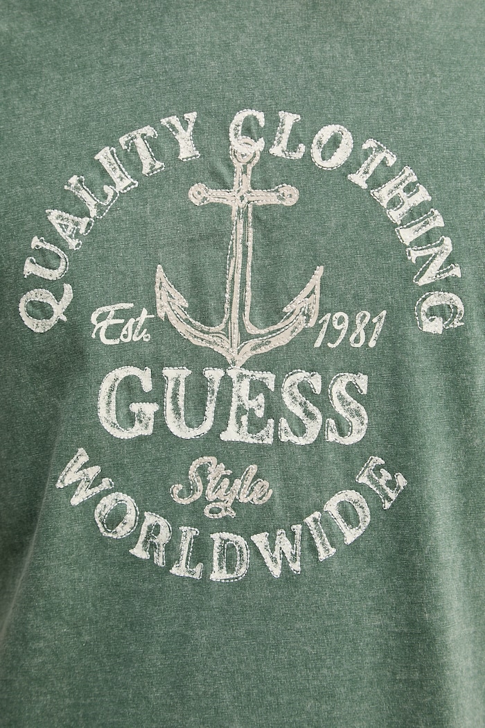 Guess moška bombažna kratka majica M6GI43.K3471 zelena