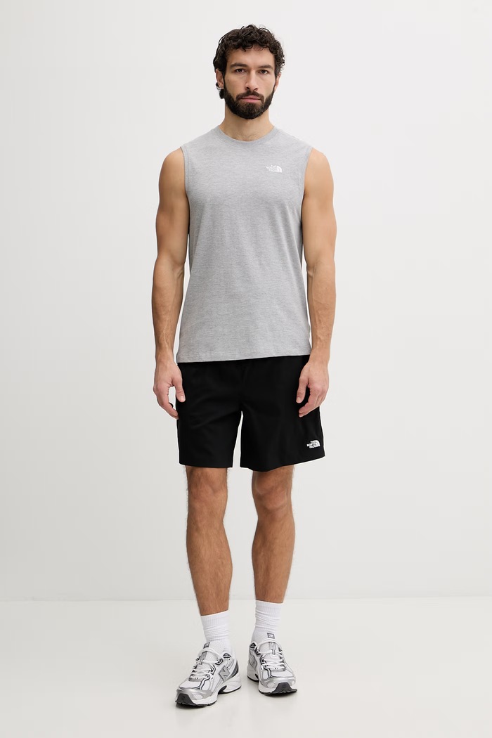 The North Face pánsky top s bavlnou Essential Simple Dome NF0A8FD4CQO1 sivá SS26