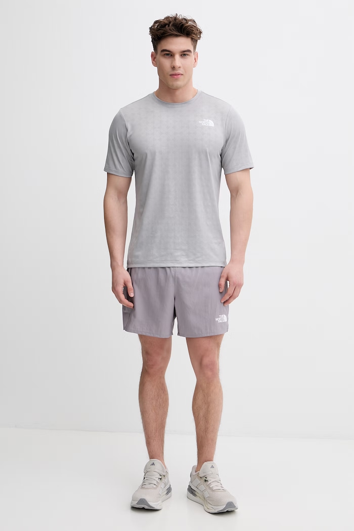 The North Face t-shirt γυμναστικής ανδρικό PENTADOME EMBOSSED NF0A8G87A911 γκρί SS26