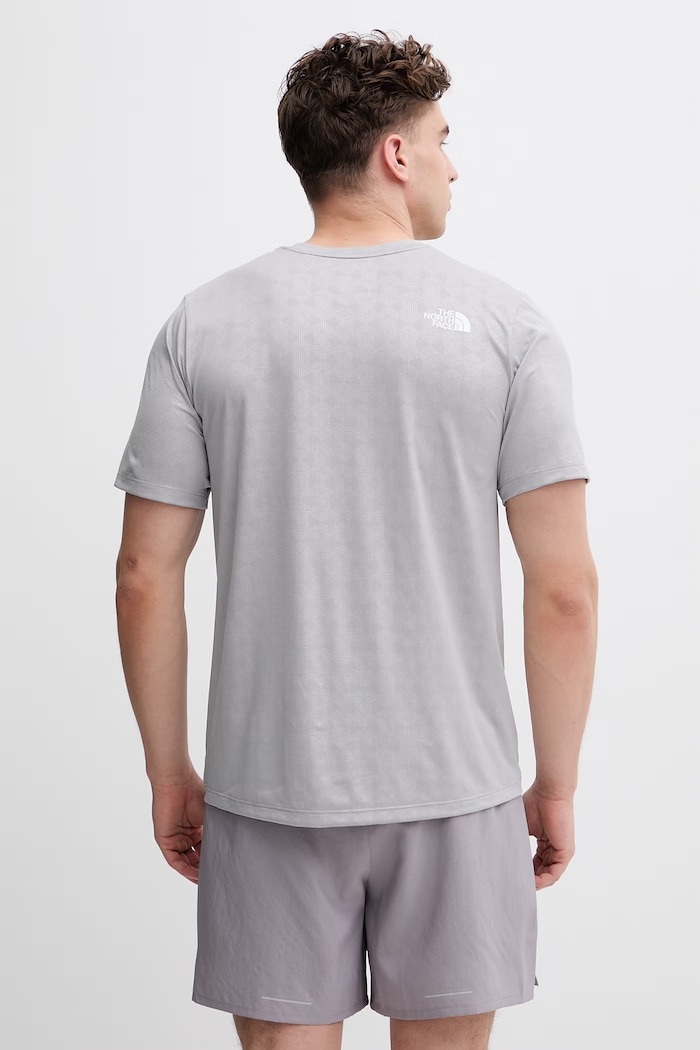 Ρούχα The North Face t-shirt γυμναστικής ανδρικό PENTADOME EMBOSSED NF0A8G87A911 γκρί