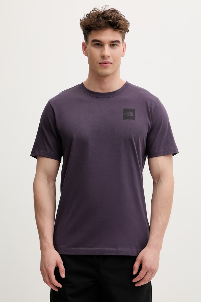 The North Face pánske tričko s bavlnou Evolution fialová NF0A8G9CG5O1