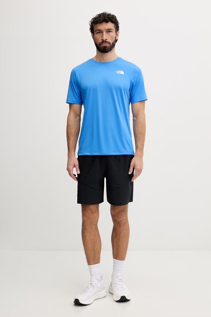 The North Face tréningové tričko pánske 24/7 NF0A894BH0F1 modrá SS26