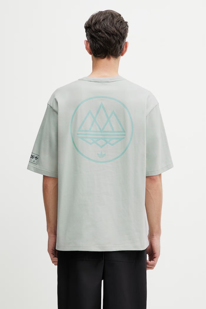 adidas Originals x SPZL t-shirt βαμβακερό ανδρικό τιρκουάζ KR2731