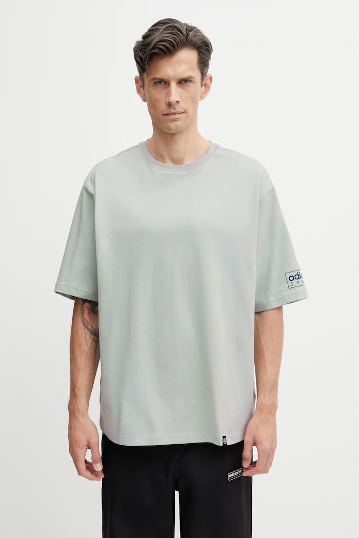 Ρούχα adidas Originals x SPZL t-shirt βαμβακερό ανδρικό KR2731 τιρκουάζ