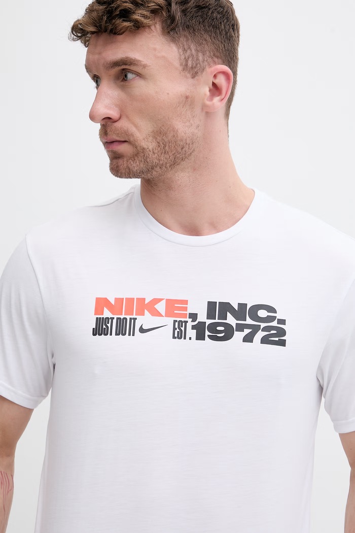 Oblačila Nike kopalna majica moška NESSG522 bela