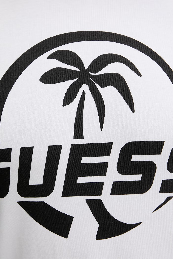 Guess kratka majica moška bombažna F6GI00.J1314 bela