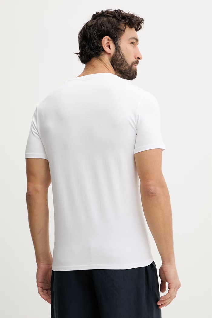 Ρούχα T-shirt Guess ανδρικό βαμβακερό F6GI02.J1314 λευκό