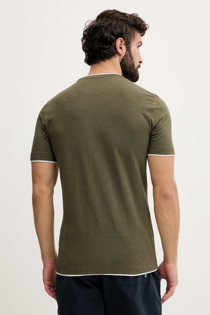 Guess tricou pentru bărbați, din bumbac F6GI06.K6XN4 verde SS26