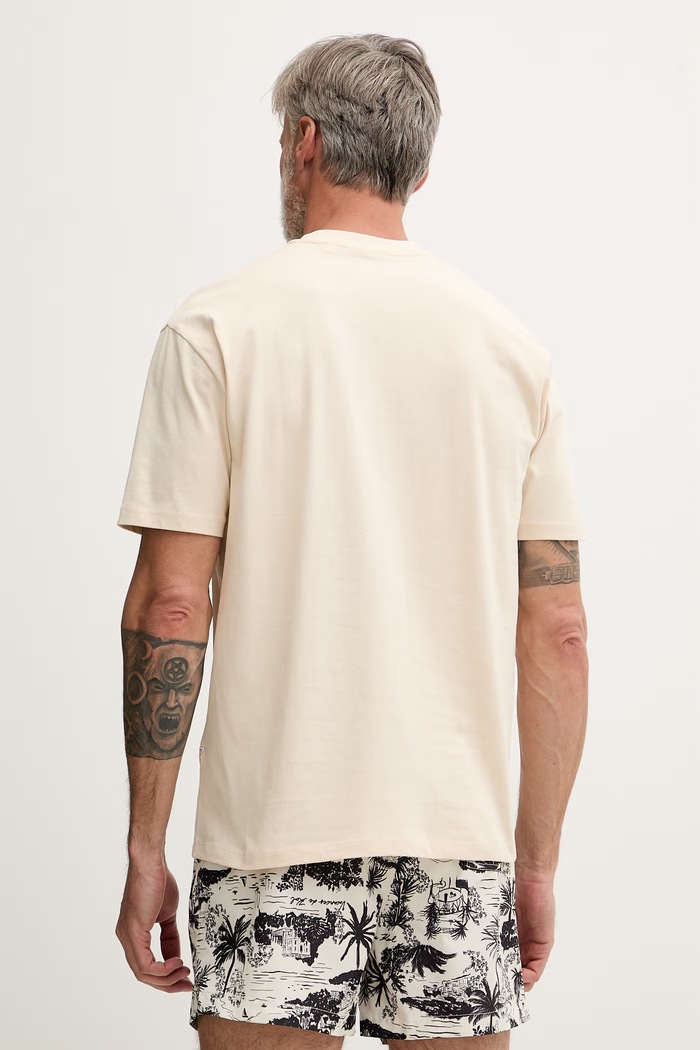 Guess tricou pentru bărbați, din bumbac F6GI08.K8FQ4 bej SS26