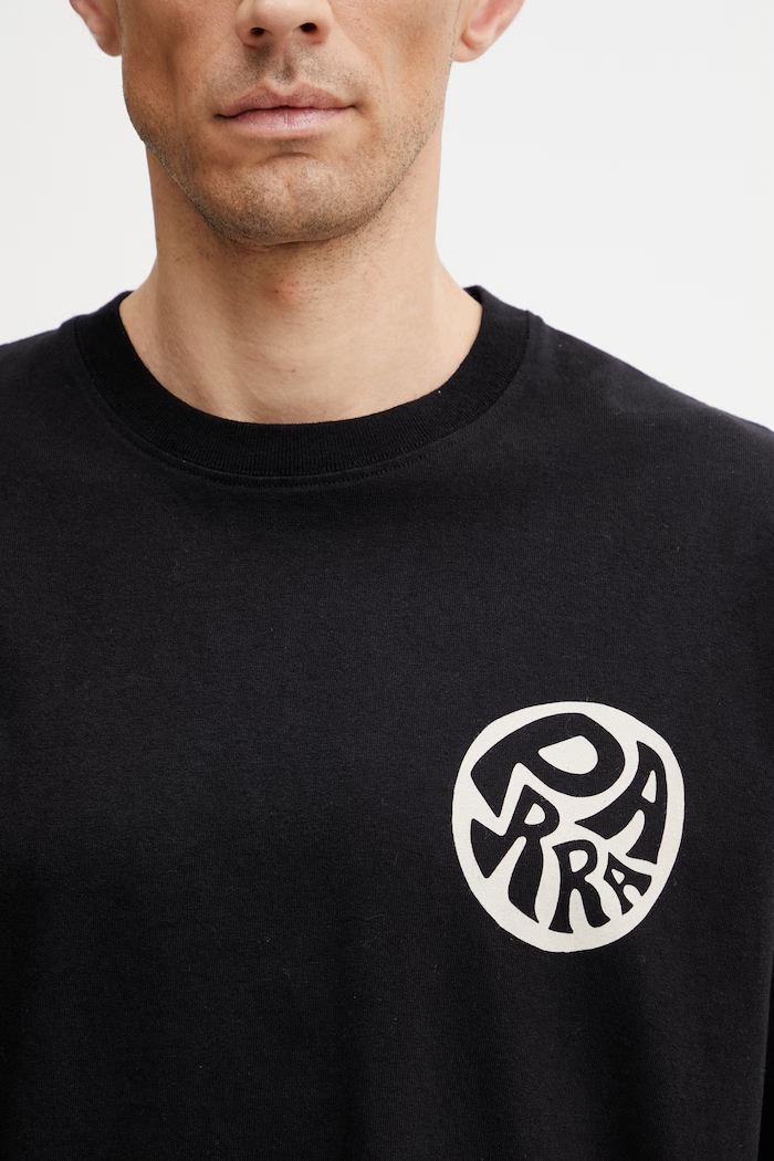 By Parra Play ball t-shirt in cotone da uomo nero 55272