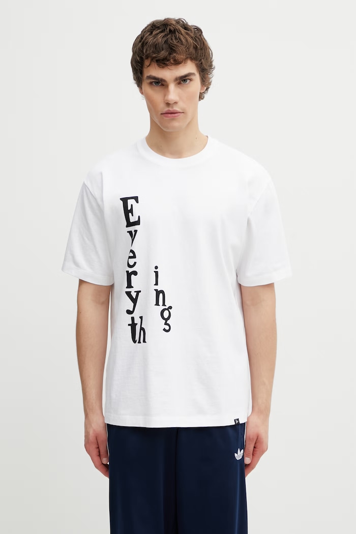 Ρούχα by Parra Everything t-shirt βαμβακερό Ανδρικό 55280 λευκό