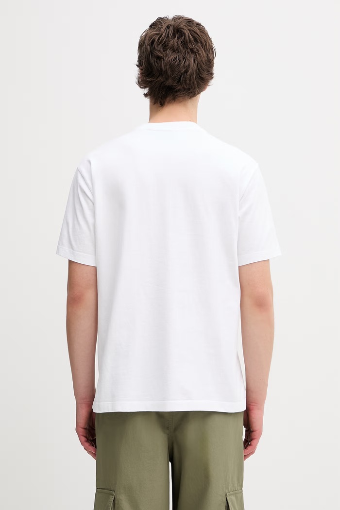 Ρούχα by Parra Leaving now t-shirt βαμβακερό ανδρικό 55355 λευκό