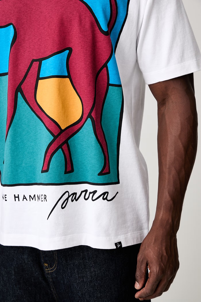 by Parra Bear dog hammer T-shirt męski bawełniany 55545