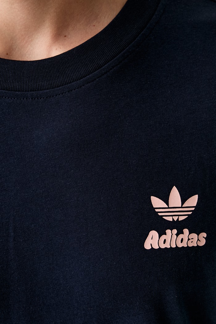 adidas Originals majica za muškarce od pamuka LE6030 mornarsko plava