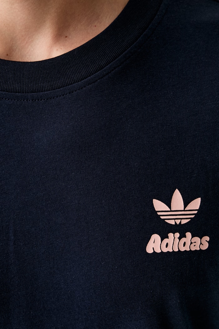 adidas Originals majica za muškarce od pamuka LE6030 mornarsko plava