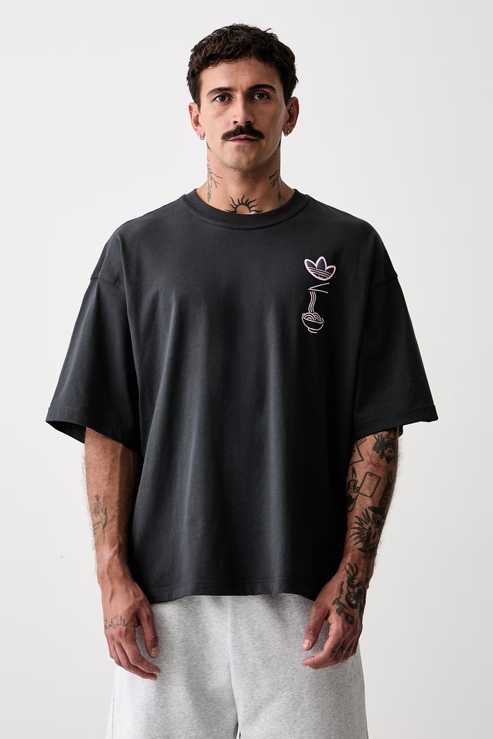 Odzież adidas Originals T-shirt męski bawełniany Soba LE6033 szary