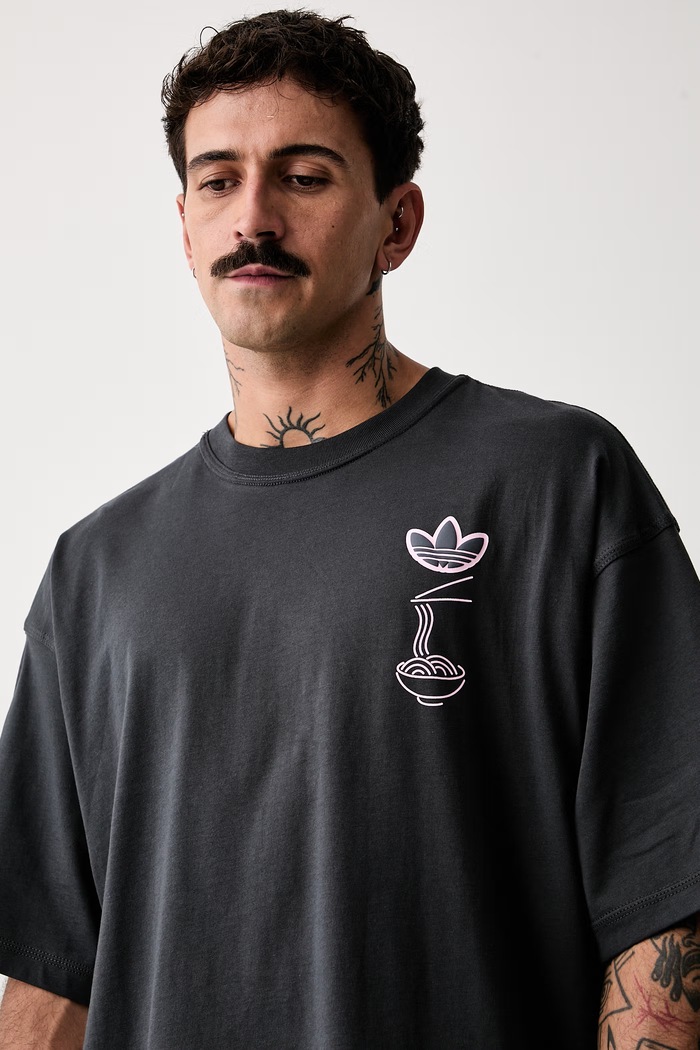 adidas Originals T-shirt męski bawełniany Soba szary LE6033
