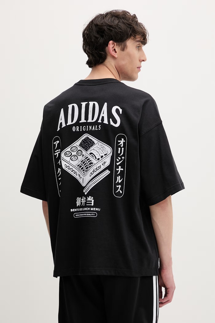 adidas Originals t-shirt ανδρικό βαμβακερό Bentobox μαύρο LE6037