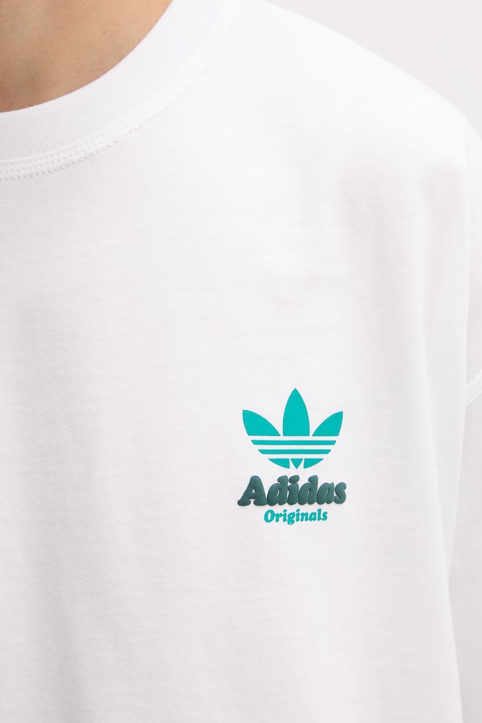 adidas Originals tričko pánske bavlnené Veggie LE6042 biela