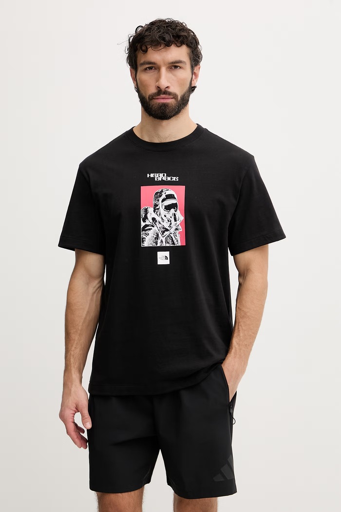 The North Face pánske bavlnené tričko EXPLORER RELAXED čierna NF0A8G9MJK31