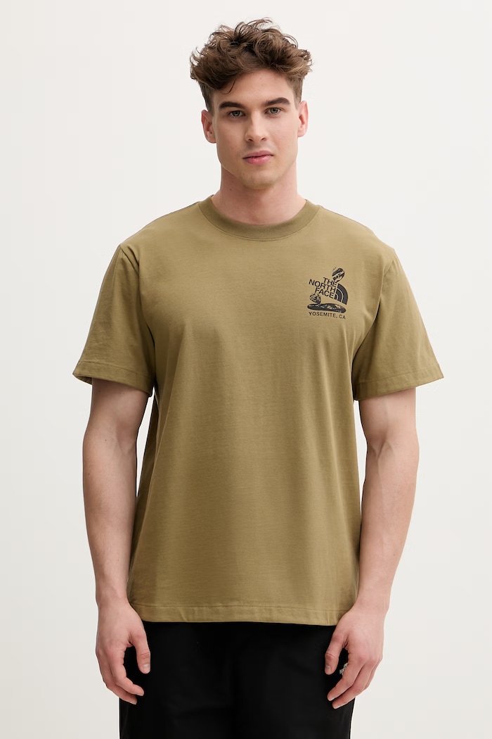 Îmbrăcăminte The North Face tricou pentru bărbați, din bumbac STONES RELAXED NF0A8G9R2EL1 verde