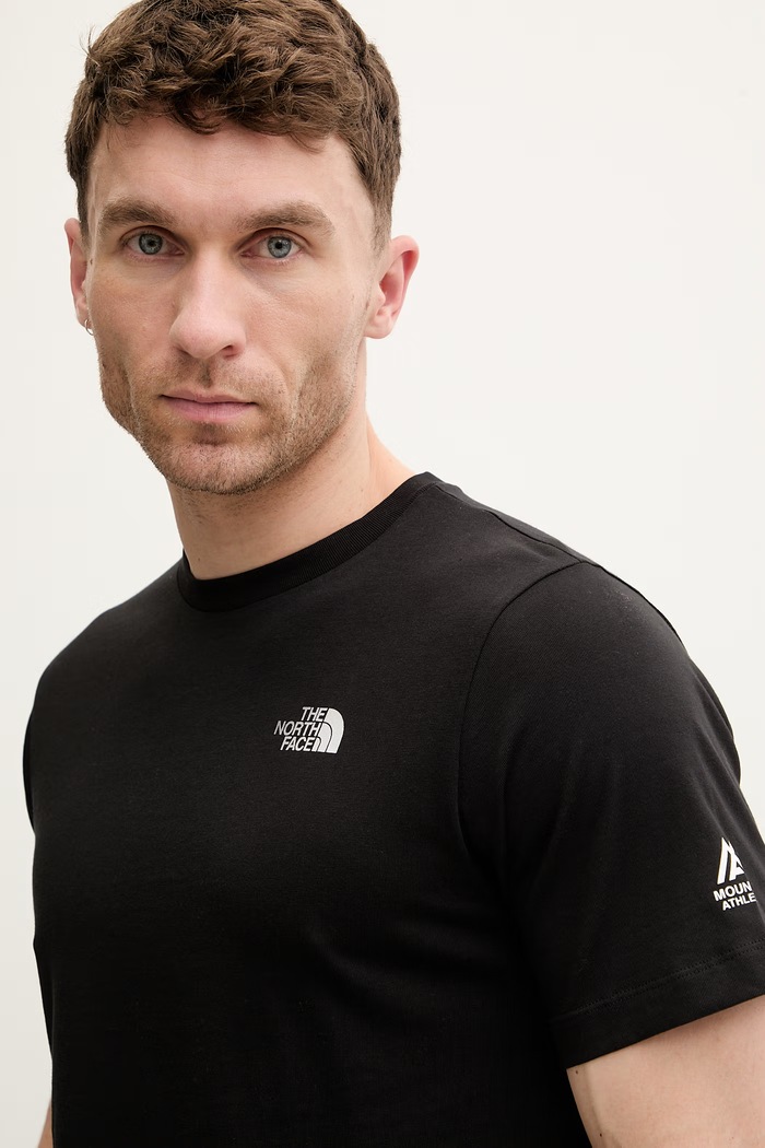 The North Face t-shirt Ανδρικό βαμβακερό GRAPHIC μαύρο NF0A8GA4JK31