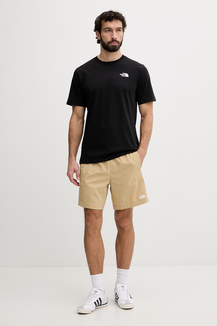 The North Face tričko pánske bavlnené MONTE NF0A8GA7JK31 čierna SS26