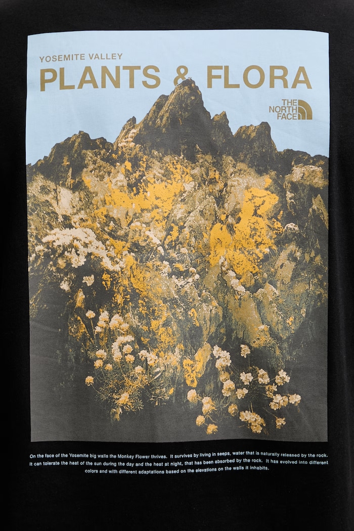 The North Face тениска мъжка памучна PLANT & FLORA NF0A8GB3JK31 черен