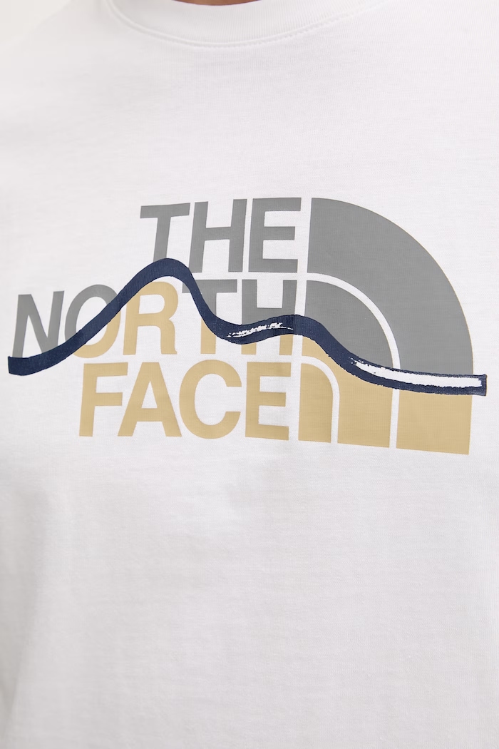 The North Face тениска мъжка памучна MOUNTAIN LINE NF0A8GUXFN41 бял