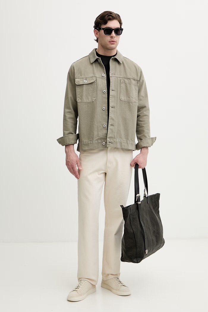 Michael Kors T-shirt męski bawełniany CS652ZHFV4 czarny SS26