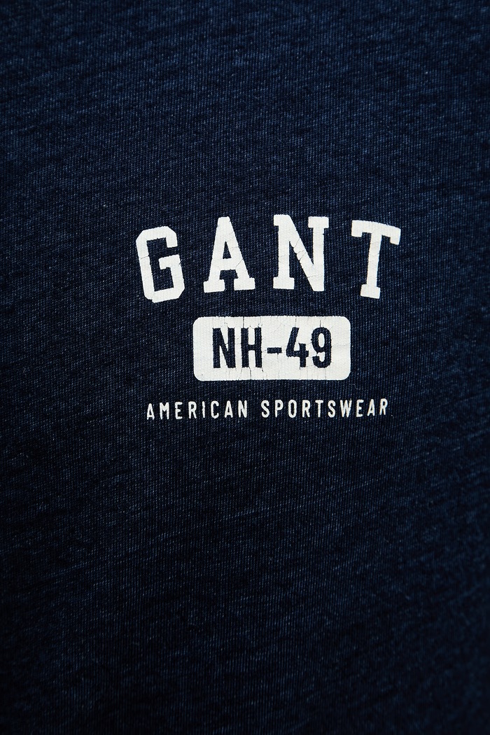 Gant T-shirt Ανδρικό βαμβακερό 2003393 σκούρο μπλε