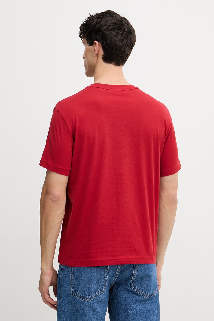 Ρούχα Gant T-shirt Ανδρικό βαμβακερό 2003403 κόκκινο